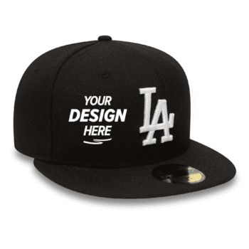 Custom Black Fitted Cap – Structured Essential Style